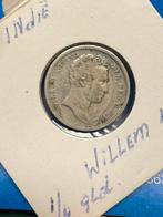 Kwartje 1826 WI Nederlands Indië, Ophalen, Zilver, 25 cent, Koning Willem I