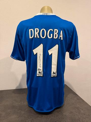 Didier Drogba Chelsea 2003/2004 gesigneerd shirt BECKETT COA beschikbaar voor biedingen