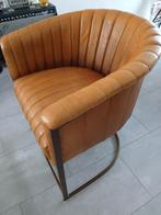 Aviator stoel, Huis en Inrichting, Fauteuils, Ophalen, Minder dan 75 cm, Leer, Zo goed als nieuw