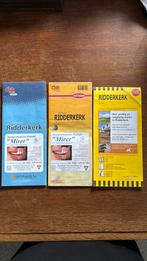 3 x plattegrond Gemeente Ridderkerk, Gelezen, Ophalen of Verzenden, Nederland, 2000 tot heden