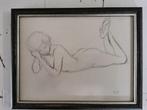 Harry Maas Tekening  papier  Gesigneerd  Ingelijst  Afmeting, Antiek en Kunst, Ophalen