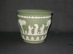 Wedgwood Jasperware groen, bloempot, Antiek en Kunst, Ophalen of Verzenden