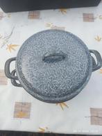 Emaille wolkjes pan / stoompan / rijstkoker vintage(2) 21cm, Antiek en Kunst, Ophalen of Verzenden