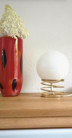 vintage tafellamp /spiraallamp - HEMA retro -in WOJA stijl, Gebruikt, Glas, Hema design in de stijl van Woja  Holland, Ophalen of Verzenden
