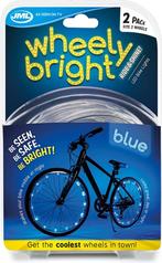 Wheely Bright LED Bike fietswielverlichting - blauw, Ophalen, Waterbestendig, Zo goed als nieuw, Batterij