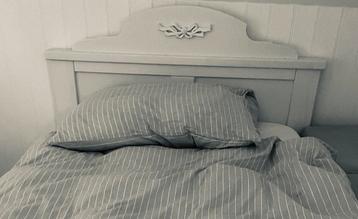 Lifetime kinderbed - wit houten met mooi strikdetail  beschikbaar voor biedingen