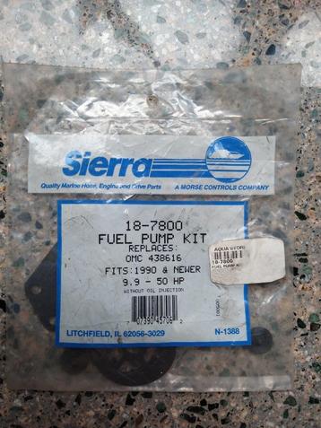 Sierra brandstofpomp kit 9.9 - 50pk Johnson/Evinrude. beschikbaar voor biedingen