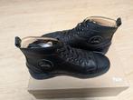 Christian Louboutin louis leather high top sneakers, Ophalen of Verzenden, Zo goed als nieuw, Zwart