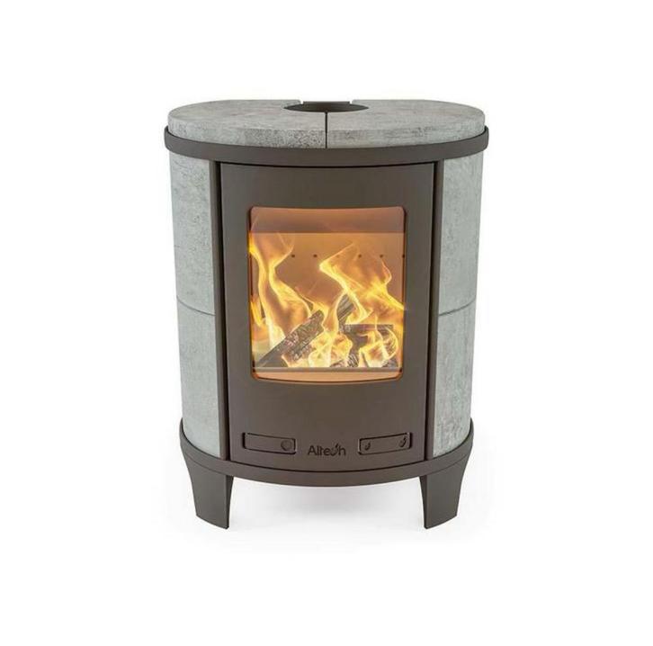 25162 Speksteenkachel tech Ecosy Basic NIEUW, Huis en Inrichting, Kachels, Nieuw, Vrijstaand, Houtkachel, Hout, Ophalen