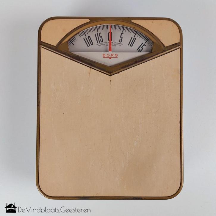BORG vintage weegschaal - jaren 50 uit de VS, Verzamelen, Retro, Huis en Inrichting, Ophalen of Verzenden