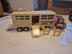 Vintage Tonka Auto met Trailer en Paarden, Ophalen of Verzenden, Jongen of Meisje