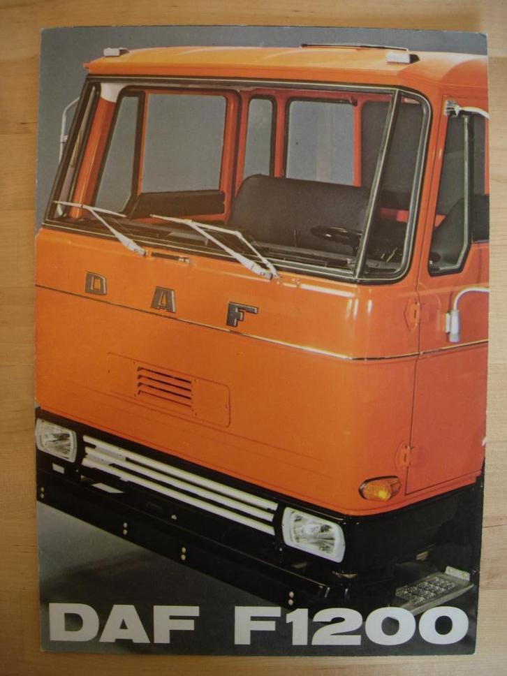 DAF F 1200 Brochure 1972 F1200 - NL, Boeken, Auto's | Folders en Tijdschriften, Zo goed als nieuw, Overige merken, Ophalen