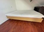 Tweepersoonsbed, Huis en Inrichting, Slaapkamer | Bedden, Ophalen, Bruin, 210 cm, Tweepersoons