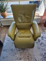 Himolla groene relax stoel, Gebruikt, Minder dan 75 cm, Leer, Ophalen of Verzenden