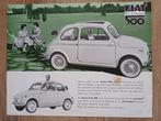 Zeldzame Fiat 500 leaflet, Ophalen of Verzenden, Gelezen, Overige merken