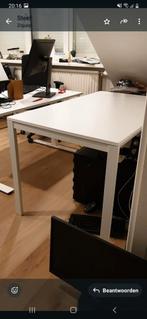 Ikea wit bureau 125x75cm, Huis en Inrichting, Bureaus, Ophalen, Zo goed als nieuw