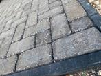 GRATIS! Ca. 11m2 gebruikte antraciet klinkertjes - op pallet, Tuin en Terras, Tegels en Klinkers, Ophalen, Gebruikt, Klinkers