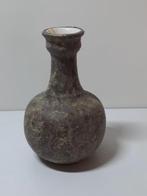 bolvaasje van bruin/beige/groenig keramiek, Huis en Inrichting, Woonaccessoires | Vazen, Overige kleuren, Aardewerk of Porselein