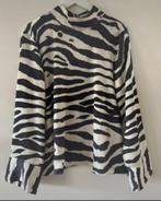 Zebra Blouse Zwart Wit Maat L, Verzenden, Zo goed als nieuw, Maat 42/44 (L), Zwart