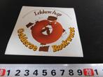 sticker strip Vlees Lekkere Hap Gelderse Rookworst, Verzamelen, Ophalen, Zo goed als nieuw, Bedrijf of Vereniging