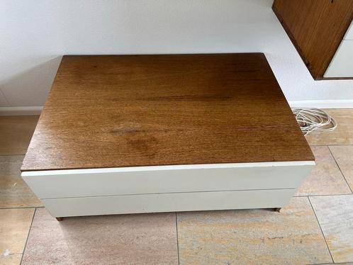 Pastoe lage ladekast, wit met wengé, Huis en Inrichting, Kasten | Dressoirs, Gebruikt, 150 tot 200 cm, 25 tot 50 cm, Met lade(s)