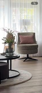 Hotel chic draaiende  fauteuil, Huis en Inrichting, Ophalen of Verzenden, Zo goed als nieuw, 50 tot 75 cm