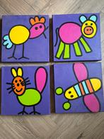 Kleurrijke Schilderijtjes Kinderkamer, Antiek en Kunst, Ophalen of Verzenden