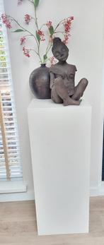 Strakke Houten Zuil / Sokkel, Huis en Inrichting, Woonaccessoires | Zuilen en Pilaren, Ophalen of Verzenden, Zo goed als nieuw