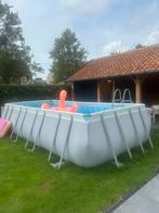 Zwembad 5.50x2.80x1.32 met trap en filterpomp, 200 tot 300 cm, 80 tot 120 cm, Ophalen of Verzenden, Zo goed als nieuw