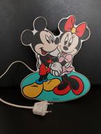 Vintage lamp Mickey Mouse hout, Ophalen of Verzenden, Mickey Mouse, Zo goed als nieuw