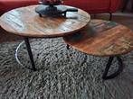 Salontafel  2 stuks, Ophalen, 50 tot 100 cm, Rond, 50 tot 100 cm