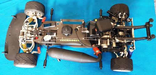 Technokit 2WD met een Zenoah G230RC motor, Hobby en Vrije tijd, Modelbouw | Radiografisch | Auto's, Gebruikt, Auto onroad, Benzine