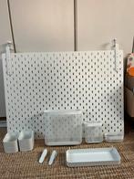 Ikea skadis bord met accessoires, Ophalen, Zo goed als nieuw