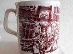 Beker Staffordshire met Bruine afbeelding, Ophalen of Verzenden, Zo goed als nieuw, Overige stijlen, Kop(pen) en/of Schotel(s)
