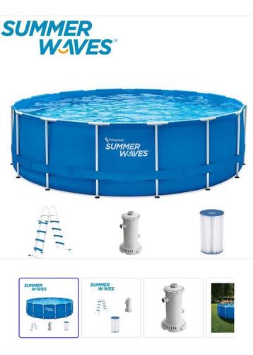 Nieuw in de doos !!groot zwembad summer waves 457 doosnede beschikbaar voor biedingen