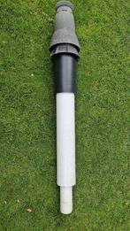 dubbelwandige rookgasafvoer 125/80 mm, 100 cm lang, Ophalen of Verzenden, Gebruikt, Zink, Minder dan 2 meter