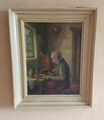 schilderij , fijne penceelschildering; AJ v Eybergen, vlgnr1, Ophalen of Verzenden