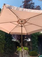 Parasol zand/beige 3 meter doorsnede, Tuin en Terras, Parasols, Ophalen, Zo goed als nieuw