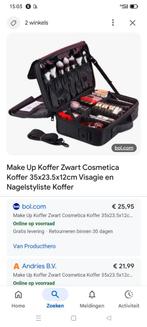 Make up koffer zwart nieuw, Ophalen of Verzenden, Nieuw, Zwart, Ogen