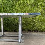 Vintage chrome eettafel, Huis en Inrichting, Tafels | Eettafels, Ophalen, Zo goed als nieuw, Rechthoekig, 50 tot 100 cm