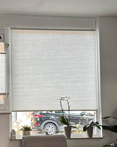 Hoppvals plisse gordijn 140 x 210, Huis en Inrichting, Stoffering | Gordijnen en Lamellen, Zo goed als nieuw, 200 cm of meer, 100 tot 150 cm