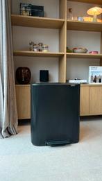 Brabantia prullenbak 2x 60L, Huis en Inrichting, Woonaccessoires | Prullenbakken, Ophalen, Gebruikt, Met pedaal, 50 tot 75 cm