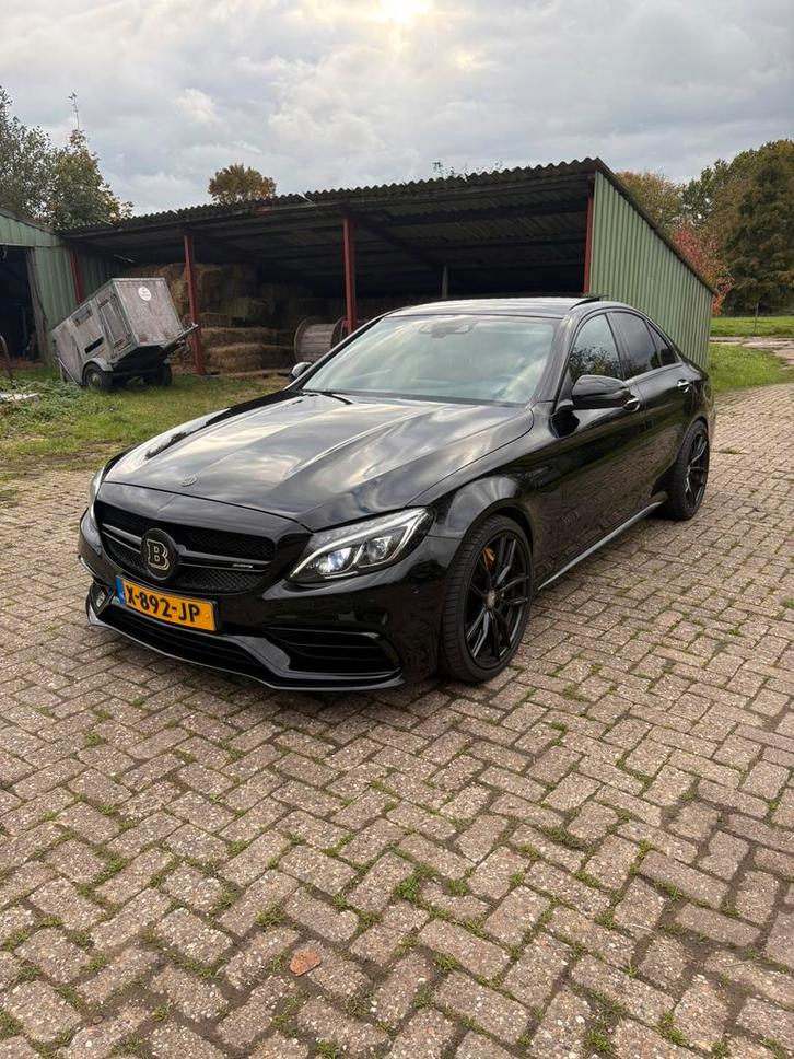 C63 4.0 AMG brabus 650 uitv 2015  115.000 km inruil mogelijk, Auto's, Mercedes-Benz, Bedrijf, C-Klasse, ABS, Achteruitrijcamera