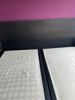 KOOPJE  40 euro !Zwarte stoffen boxspring 1.80 x 2.10m, Gebruikt, Tweepersoons, Ophalen of Verzenden, 180 cm