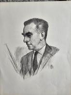 Portret Prof. Dr. Henk Veeneklaas - Otto Dicke 1967, Ophalen of Verzenden