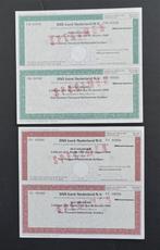 SNS Bank Nederland - 's-Hetogenbosch - 1998  2x, Postzegels en Munten, Verzenden, 1970 tot heden, Aandeel