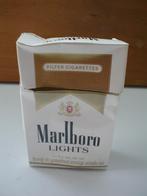 sigarettenpakje van Marlboro Lights, Ophalen of Verzenden, Gebruikt, Tabaksdoos of Verpakking