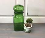 Groene retro stopfles, Ophalen of Verzenden