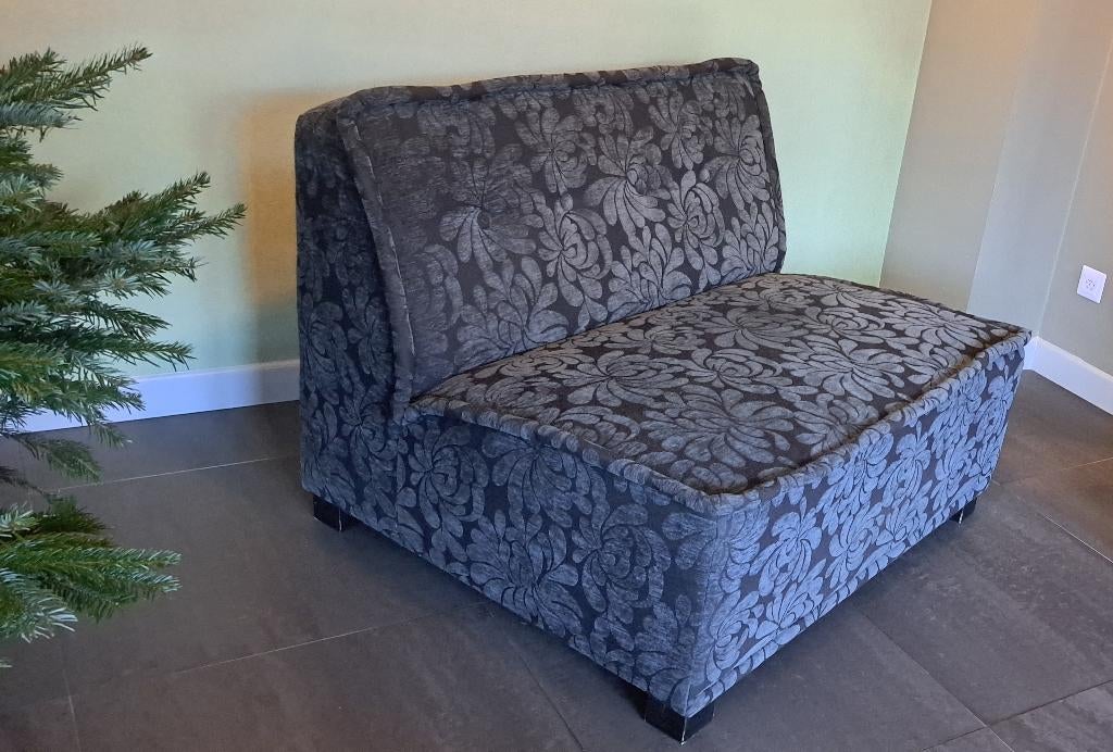 zwart bankelement, Huis en Inrichting, Banken | Bankstellen, Ophalen, Gebruikt, Tweepersoons, 75 tot 100 cm