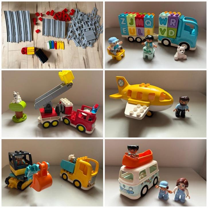 Heel veel Duplo: trein meerdere grote sets en losse blokken, Kinderen en Baby's, Speelgoed | Duplo en Lego, Gebruikt, Ophalen